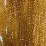 Amber Beads from Czech Crystal on Beading Thread, Transparent Faceted Rondelle, 6×5 mm + -, Length 40–42 cm +