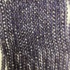 Czech Crystal Beads on Thread, Violet Transparent Faceted Rondelle, Diameter 6x5 mm, Length 40 cm