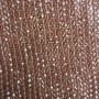 Beads of Czech Crystal on beading thread, brown transparent faceted rondel, diameter 6x5 mm, length 40-42 cm + -