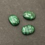 Matte Malachite Cabochon 20x15 mm +