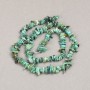 Chrysocolla Chip Beads on Thread, Natural Stone, 6 mm Diameter +/-, 40 cm Length +/-