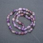 Natural amethyst beads on thread, faceted, diameter 7×5 mm, length 40 cm +