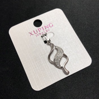 Pendant Xuping Rhodium 35x12mm