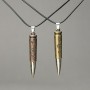 Pair Pendants 'Beads on a String' 52x8mm + -, length 45–50 cm