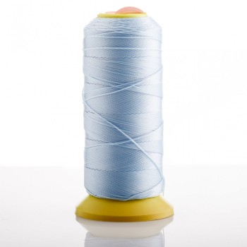 Light blue nylon thread on a bobbin, 0.9 mm diameter, for crafts, 500 m