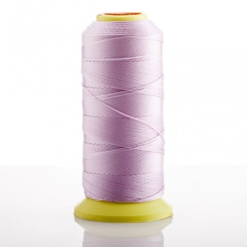 Light lilac bobbin thread, 0.9 mm diameter, nylon for crafts, 500 m