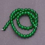 Natural chrysoprase beads on thread, smooth round beads, 6 mm diameter, 38 cm length