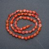 Sardonyx faceted beads on thread, natural stone, 8x6mm diameter, length 40 cm +