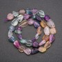 Beads on a thread of natural fluorite, diameter approx. 7–10 mm, length 40 cm