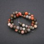 Jasper Beads, Smooth Round Ball on Thread, 8 mm Diameter, 38 cm Length (±)
