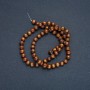 Tiger's Eye Beads (artificial) round beads, 6 mm diameter, 41 cm length on thread