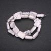 Kaholong rectangular beads, natural stone, 13×18 mm, length 38 cm (±)