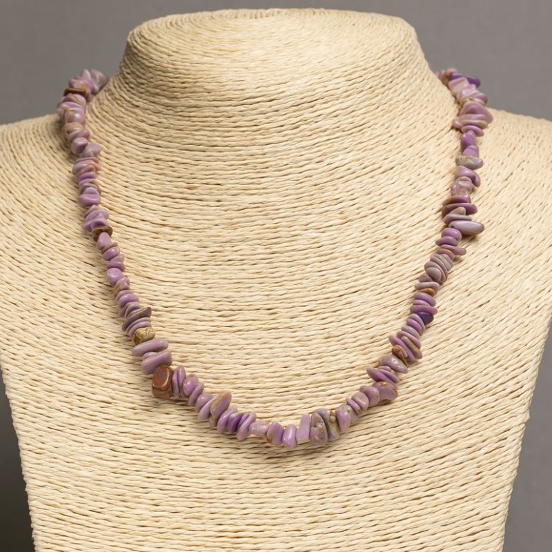 Phosphosiderite Necklace (chip) 8×3 mm, length 46–49 cm
