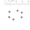 Star Bead Insert, diameter 1 mm, 0.5 cm length, packaging 20 g, ±200 pcs