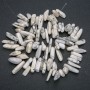 Natural Howlite Nugget Thread 'Needle', 20x8mm diameter, 40cm length +