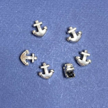 Pandora Findings Bead Inlay Anchor 12x13mm, hole diameter 5mm, packaging 20 g ±8 pcs