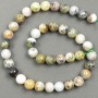 Natural Green Opal Beads on Thread, Diameter 8 mm, Length 39 cm
