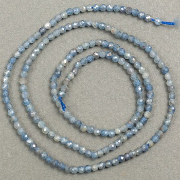Натуральний камінь Лабрадор грановані намистини на нитці, діаметр 2мм+-, довжина 41см +