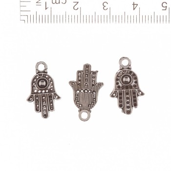 Hamsa Pendant with Ball in the Center 'Rivet' 20x12 cm Pack 20 g +/- 35 pcs