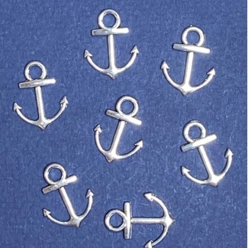 Anchor Pendant Findings, 2 cm, 20 g, +/- 28 pcs