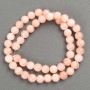 Selenite beads on beading line (synthetic acrylic) smooth round beads, diameter 8.5 mm +/-, length 40 cm