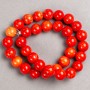 Coral Beads (Acrylic) on Fishing Line, Smooth Round Beads, 12.5 mm Diameter, 40 cm Length