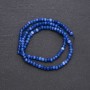 Synthetic Lapis Lazuli Beads, Faceted Rondelle, 4x3 mm, 38 cm Strand