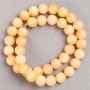 Selenite Beads on Fishing Line (Artificial Acrylic) Smooth Beads, 10.5 mm Diameter, 39 cm Length