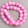 Strawberry Quartz Beads (Acrylic) Smooth Round Beads, 12.5 mm Diameter, 39 cm Length