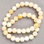 Pearl Beads on Thread (Acrylic) Smooth Round Beads, 10.5 mm Diameter, Length 40 cm+