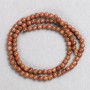 Aventurine Beads 'Golden Sand' on Thread, Smooth Round Bead, 4 mm Diameter, 37 cm length+