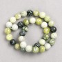 Ofit Beads (Synthetic Acrylic) on Thread, Smooth Round Bead, 10.5 mm Diameter, 38 cm Length
