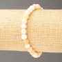 Elastic Pearlescent Bead Bracelet, 6 mm Beads, 18 cm Length