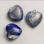 Heart Pendant Lapis Lazuli, diameter 27×25×10 mm+