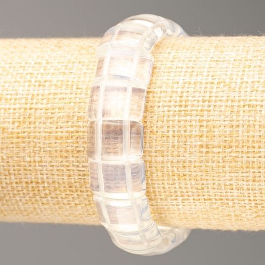 Moonstone and Rock Crystal Bracelet