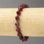 Elastic Bracelet with Tourmaline, Faceted Bicones, 8x8 mm, Length 18 cm ±