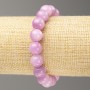 Kunzite-like Acrylic Bead Bracelet on Elastic, Smooth Beads, 10 mm Diameter, 18 cm Length