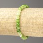 Bracelet Green-White Ocean Jade (Acrylic), 6 mm Beads, 18 cm, Elastic