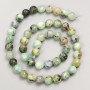 Chrysocolla and Lazurite natural stone beads, faceted round bead on a thread, 8 mm diameter, length 38 cm+