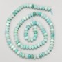 Amazonite natural stone beads - faceted rondelle on thread, diameter 5×3.5 mm, length 38 cm+