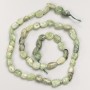 Faceted natural kyanite beads on thread, diameter 6x10mm, length 40 cm.