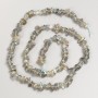 Labradorite chip beads on a thread, diameter 6x3 mm, length 41 cm