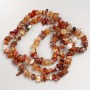 Carnelian chip beads on a long thread, diameter 7-10×5 mm ±, length 80 cm+