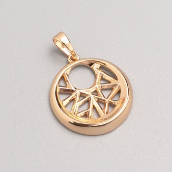 Pendant Xuping 18K Gold Plating, 19mm Diameter +