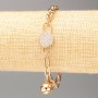 Xuping 18K Gold Plating Bracelet, L 20 cm, thickness 6 mm ±, thickness 5 mm ± with White Rhinestones