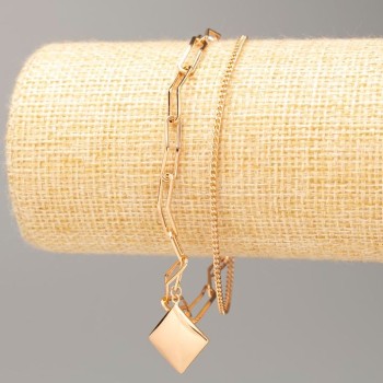 Xuping Bracelet 18K Gold Plating, length 17–21 cm, thickness 5 mm +