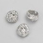 Bead insert Lion, diameter 13x12x9 mm, packaging 20 g, 13 pcs ±, metal color "silver"