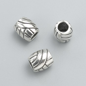 Bead insert findings, diameter 9×8 mm, pack 20 g, 12 pcs ±, metal color "silver"
