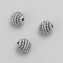 Bead insert findings, diameter 8mm +/-, packaging 20 g, 15 pcs +/-, metal color "silver"