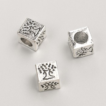 Pandora bead findings, diameter 7 mm, pack 20 g, 13 pcs ±, metal color "silver"